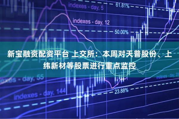 新宝融资配资平台 上交所：本周对天普股份、上纬新材等股票进行重点监控