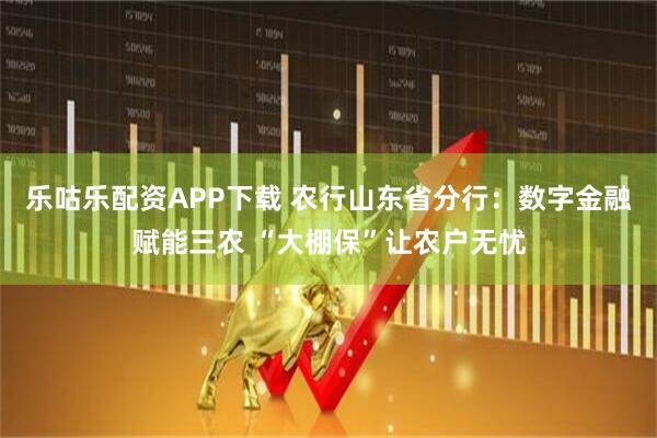 乐咕乐配资APP下载 农行山东省分行：数字金融赋能三农 “大棚保”让农户无忧